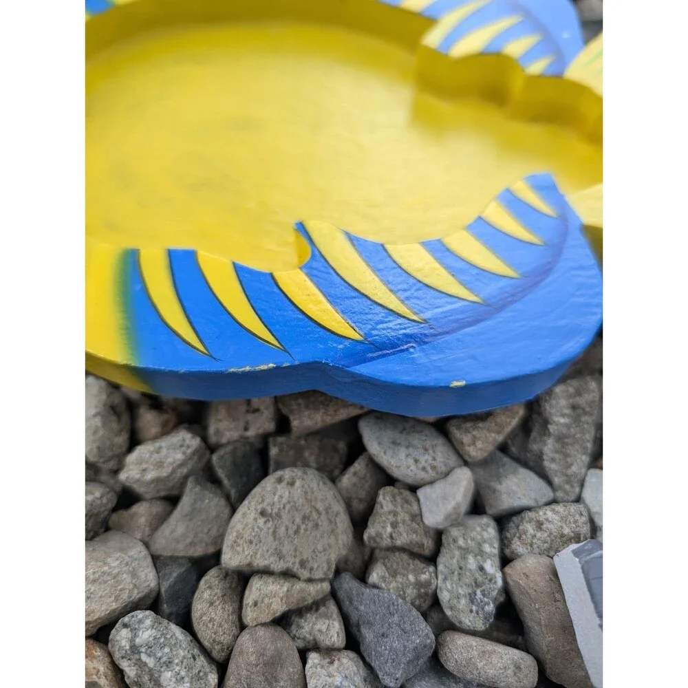 Colorful Fish Aquatic Hand Cut Painted Wooden Puzzle 5 Pieces Underwater 8
